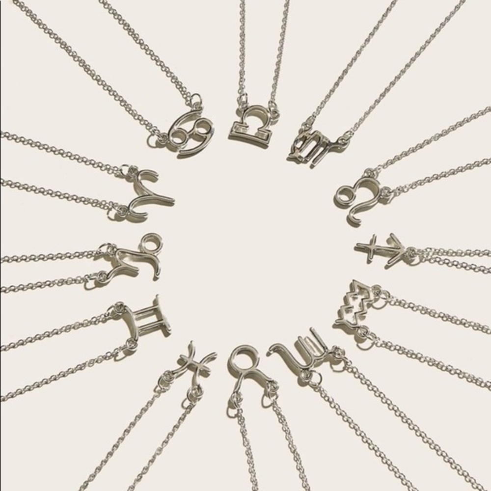 3/$30 🤍 Zodiac Sign Charm Necklace